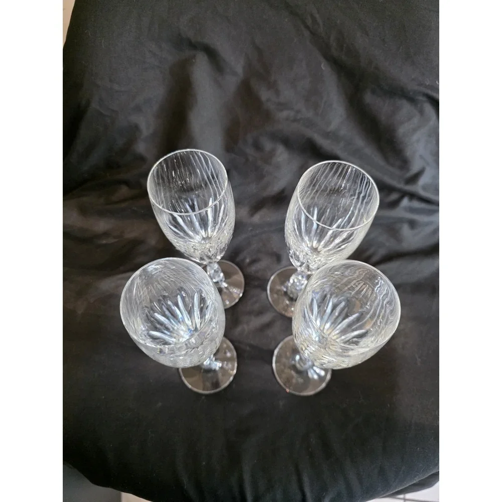 Set of 4 Zwiesel Glas Crystal Champagne Wine Flutes–8